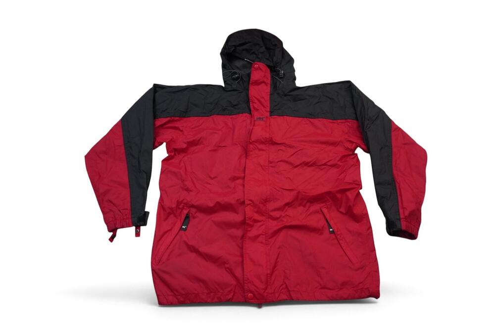 Helly Hansen Helly Tech Jacket Men's Large Red Black Hooded Waterproof